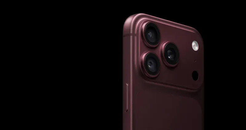 iPhone 18 Pro na cor Bordô